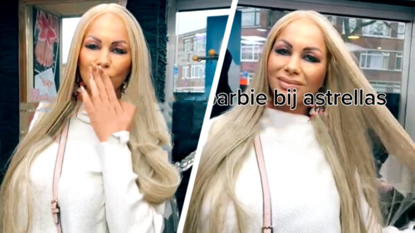 Tegenwoordig is Samantha de Jong hét uithangbord voor deze beautysalon