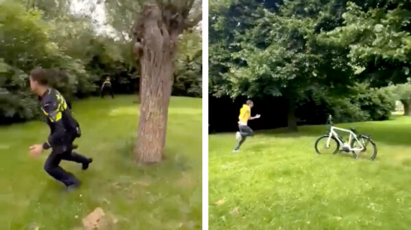 De jeugd van tegenwoordig speelt nog gewoon verstoppertje met de politie