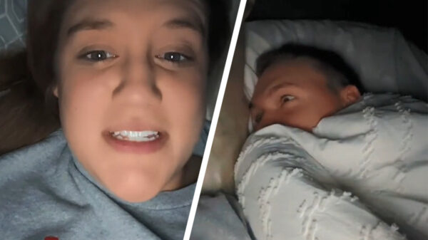 Zo ziet het eruit als je naast een enge vent slaapt