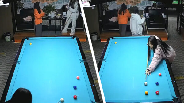 Als een ware professional in één keer de pooltafel leegspelen