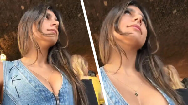 Mia Khalifa kan moeilijk verbergen waar ze bekend mee is geworden