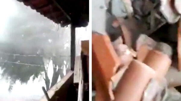 Note to self: ga tijdens een heftige storm vooral niet op het balkon staan