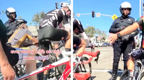 Wielrenners krijgen een klein lesje nederigheid van oom agent