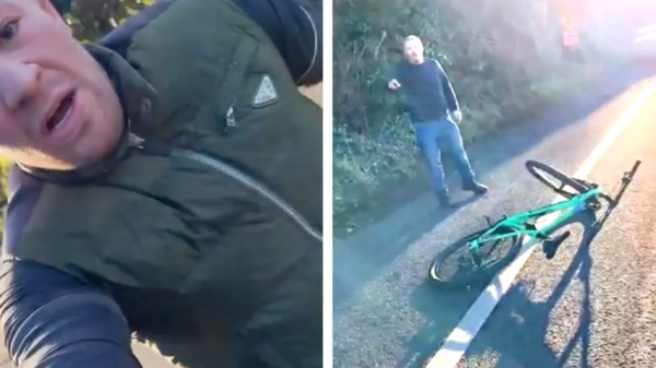 Conor McGregor tijdens het fietsen aangereden door een automobilist