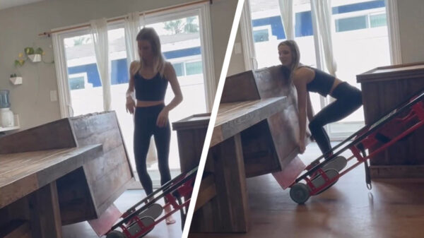 Een zware kast van de steekwagen tillen is vragen om problemen