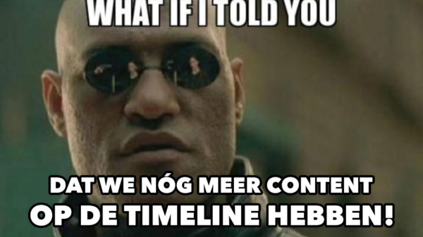 Goed om te weten: nóg meer content vind je op de timeline!