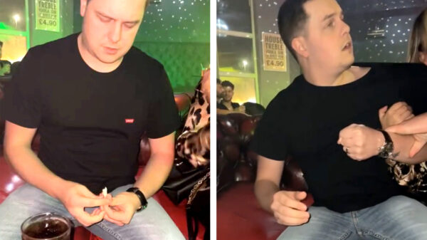 Bijna uit de club geknikkerd omdat de uitsmijter denkt dat je aan het snatsen bent