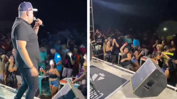 Sympathiek: band krijgt ongewenst cadeautje van dame in het publiek