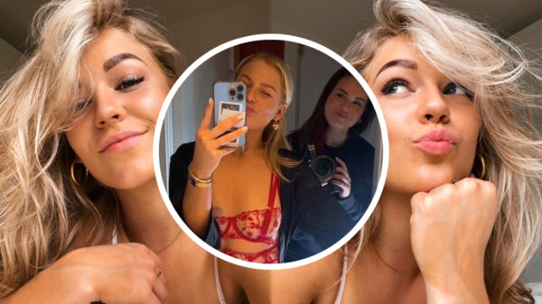 Wakker worden met Marijn Kuipers die zich in haar outfit voor Valentijnsdag hijst