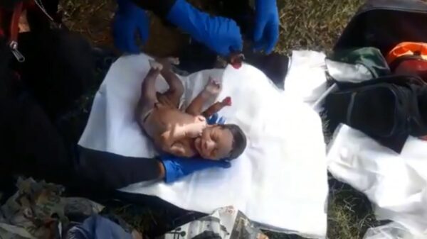 Pasgeboren baby in zak gevonden vlak voordat de vuilniswagen langskwam