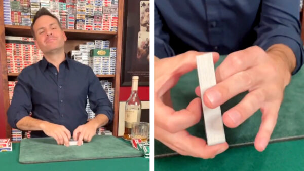 Dankzij deze superhandige kaarttruc trek je er altijd een aas uit