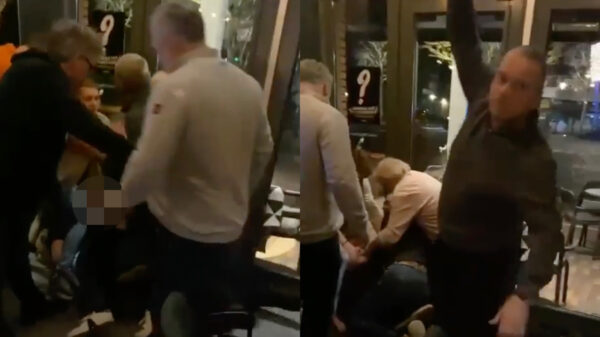 Beelden: gasten in restaurant overmeesteren gewapende overvaller in Best