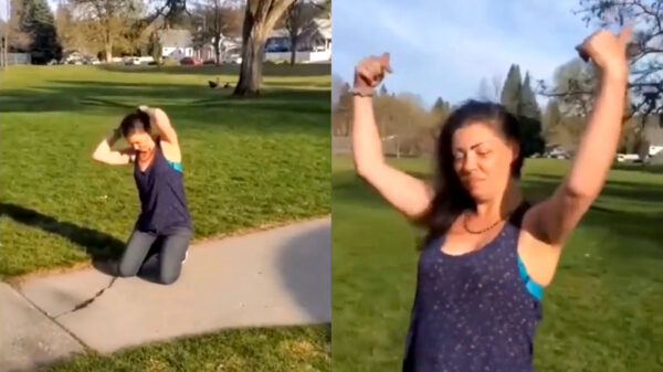 Een snelle snack is voor deze dame een kwestie van goed zoeken