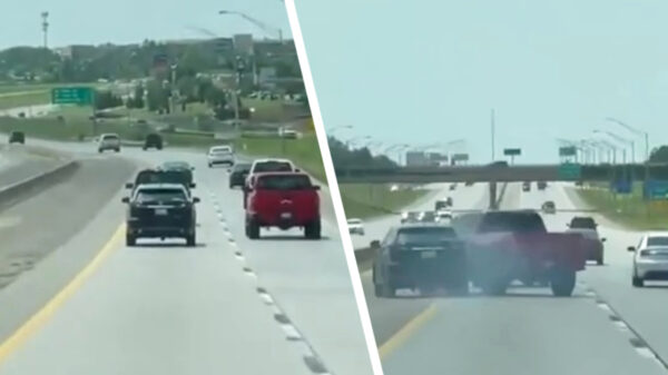 Meest idiote inhaalactie van de dag eindigt in stevige snelwegklapper