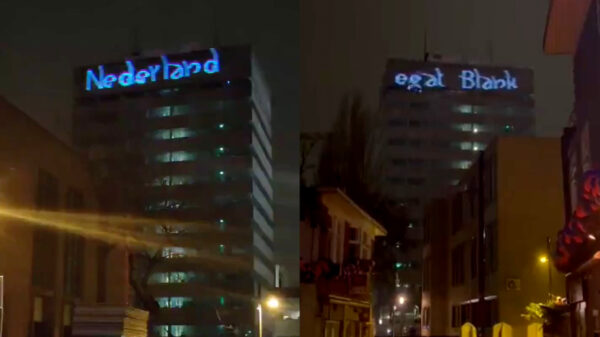 Racistische teksten op stadhuis Eindhoven geprojecteerd: "Houd Lampegat blank"