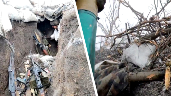 Intense beelden van Oekraïense soldaten die onder vuur worden genomen