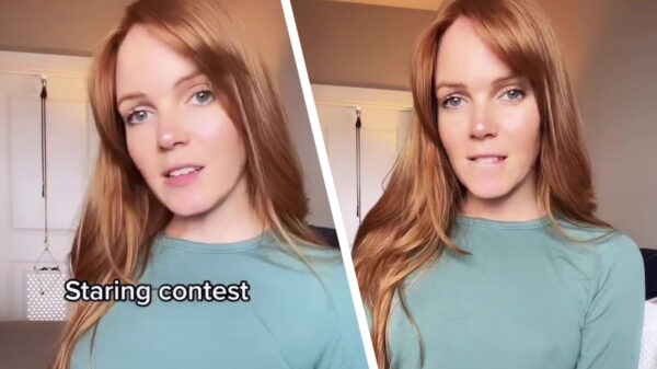 Zullen we een staarwedstrijdje doen? Ha, jij bent af!