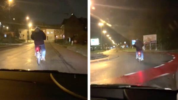 Pompiedom: volgens mij denkt opa dat 'ie nog steeds in zijn brommobiel zit