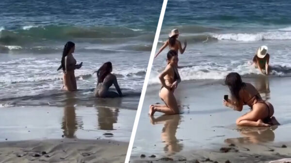 Ondertussen op het strand: aangespoelde influencers trekken een hoop bekijks