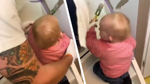 Pas op met vloeken als je met je dochter aan het schilderen bent