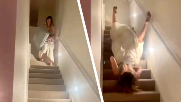 Waarom zou je normaal van de trap als het ook via je gezicht kan?