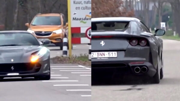 Patsertje Mark Gillis scheurt weer als een idioot in een Ferrari door de bebouwde kom