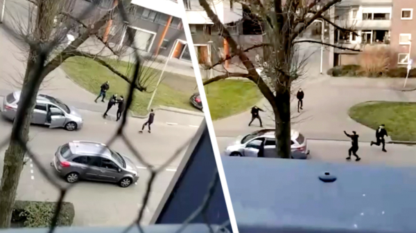 Bizarre beelden uit Roosendaal: man gewond geraakt na schietpartij op straat