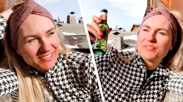 Claire-Sophie geniet met volle teugen van haar weekje wintersport