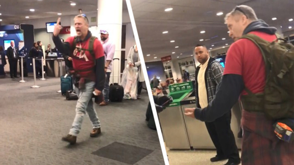 The real Slim Shady heeft een zenuwinzinking op de luchthaven in Washington
