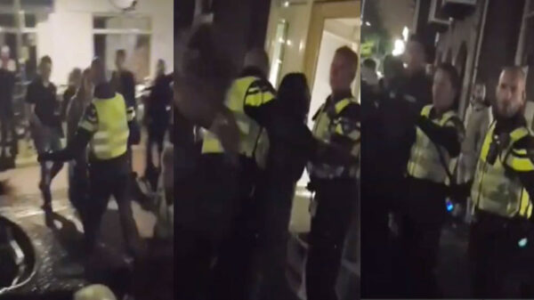 Beelden van arrestatie GTST-actrice Robin Martens na mishandeling van ome agent