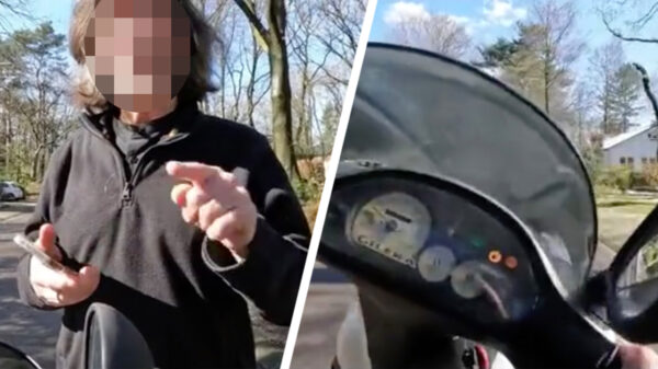 Scooterbink heeft lak aan laatste waarschuwing van boze buurtbewoner