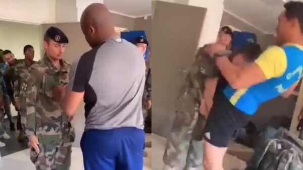 Als je het Franse leger in wil moet je eerst flinke klappen incasseren