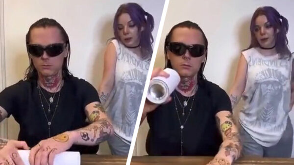 De Russische Steven Kazànski tovert op miraculeuze wijze een blikje weg