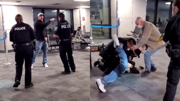 Dronken passagier geweigerd in vliegtuig, wordt agressief en met taser naar de grond gewerkt