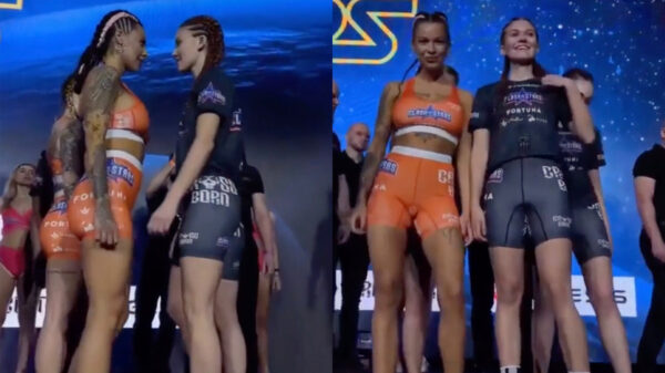 Het bewijs dat een staredown bij vrouwen soms een stuk spannender is