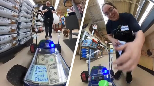 BRB, even met mijn RC-auto naar de dierenwinkel om visvoer te halen