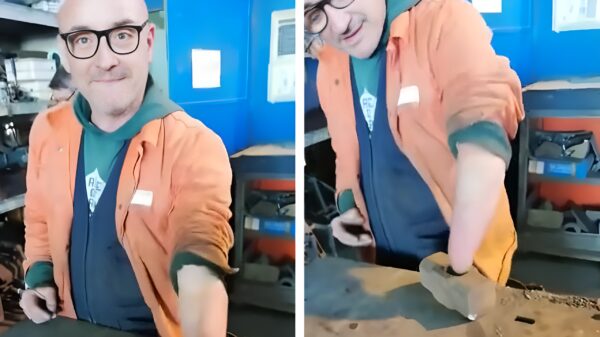 Man blijkt uitermate effectieve hamer te zijn