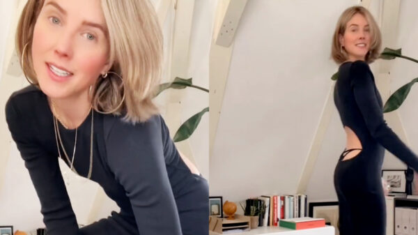 Presentatrice Nellie Benner showt haar nieuwe jurk: "Sorry papa!"