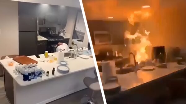 Als je huisgenoot de vlam in de pan probeert te blussen met water