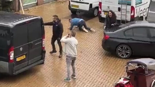 De aftermath van de knokpartij in Voorthuizen