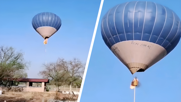Heteluchtballon vat vlam in Mexico, 2 passagiers springen eraf en overlijden