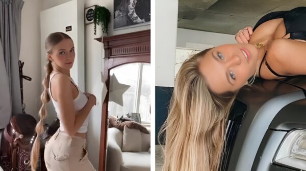 Lies Zhara laat vol trots haar koplampen zien