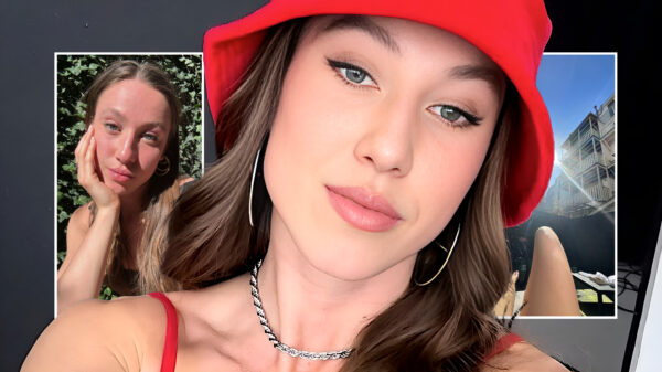 Ook de buren genieten van Suzanne Schulting die in haar achtertuin zont