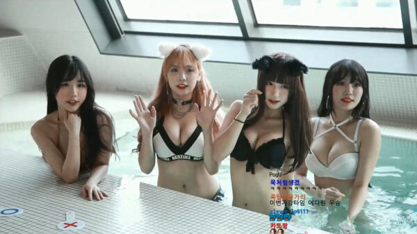 Koreaanse vriendinnen livestreamen een ontspannen dagje in de spa