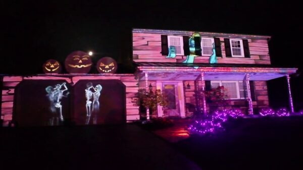 En de award voor allerdikste Halloween-projectie gaat naar.....