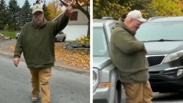 Boze buurman weigert te luisteren en wordt stevig aangepakt