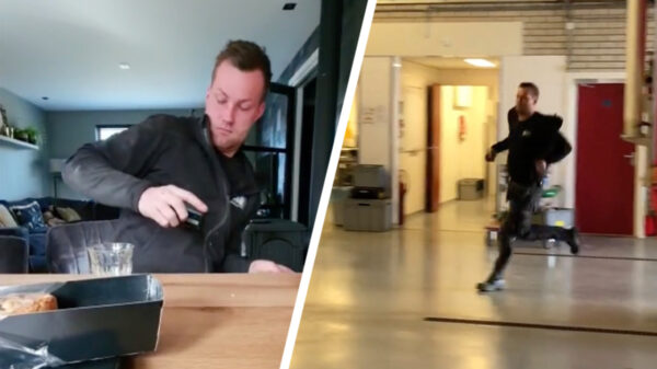 Zo verras je een brandweerman met zijn babyshower