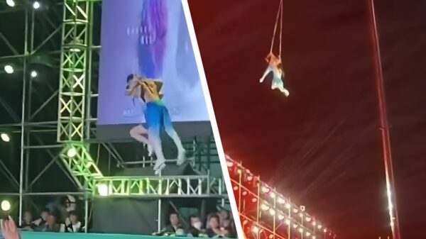 Acrobate overleden nadat ze vanaf 10 meter hoogte naar beneden valt