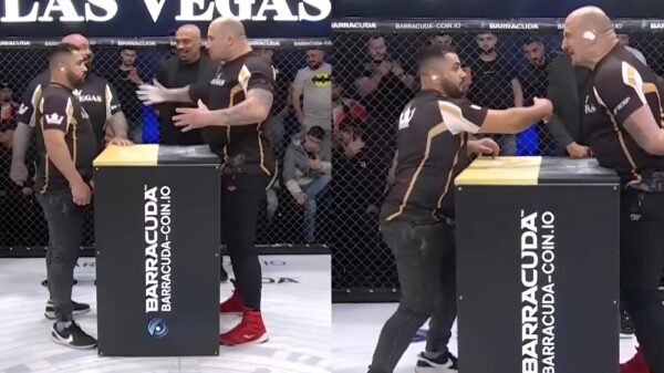 David gaat het slapping-gevecht aan met de mokerslagen van Goliath