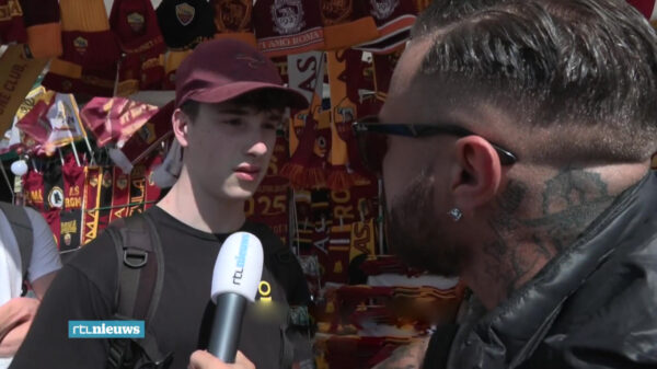 Feyenoord-fan wordt binnen enkele seconden diehard supporter van AS Roma